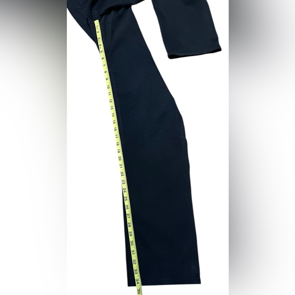 AG Everett Black Jeans Slim Straight Stretch 38 x 34 Adriano Goldschmied - Picture 8 of 10